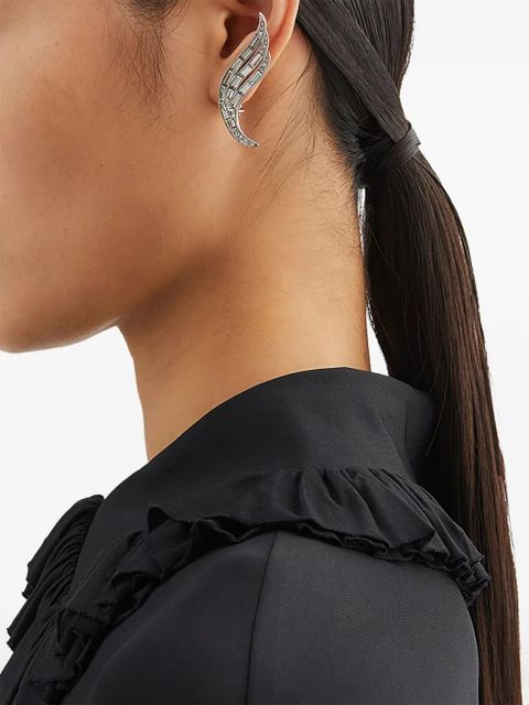 Jil Sander wing-shaped earrings - Silver - zdjęcie produktu nr 2