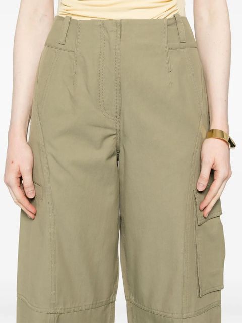 Cult Gaia seam twill tapered trousers - Green