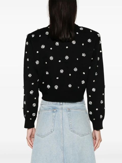 ROTATE BIRGER CHRISTENSEN sequin-embellished jumper - Black