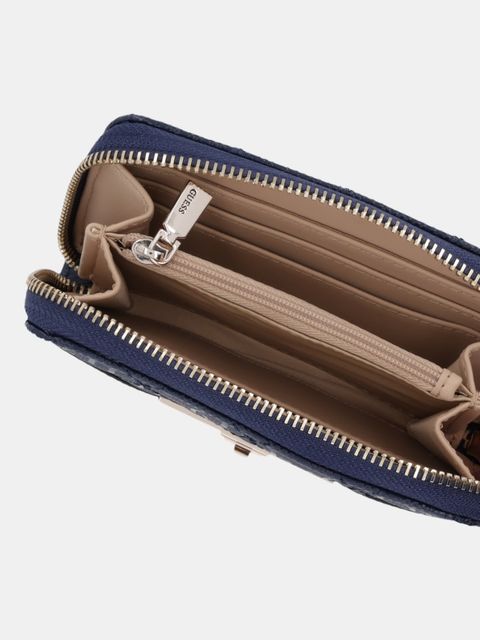 Guess portfel IDRA damski kolor granatowy SWGG81 57140