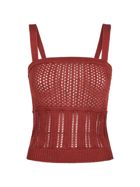 Max Mara sleeveless knitted top - Red - zdjęcie produktu nr 1