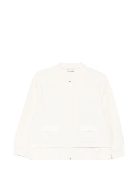 Moncler bouclé zip-up sweater - Neutrals - zdjęcie produktu nr 1