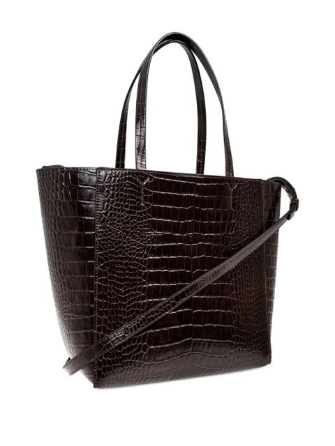 ANINE BING Embossed strap tote bag - Brown