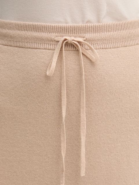 United Colors of Benetton spódnica z dodatkiem wełny kolor beżowy midi prosta 112HD001V