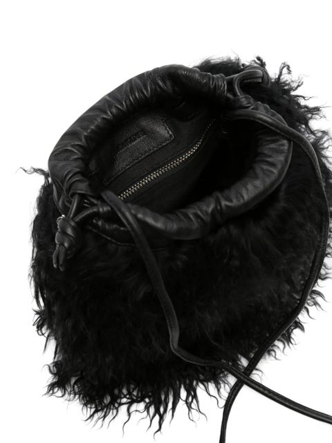 Zadig&Voltaire Rock To Go Frenzy shearling bucket bag - Black