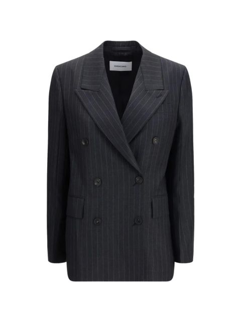 Ferragamo Pinstripe wool blazer - Black - zdjęcie produktu nr 1