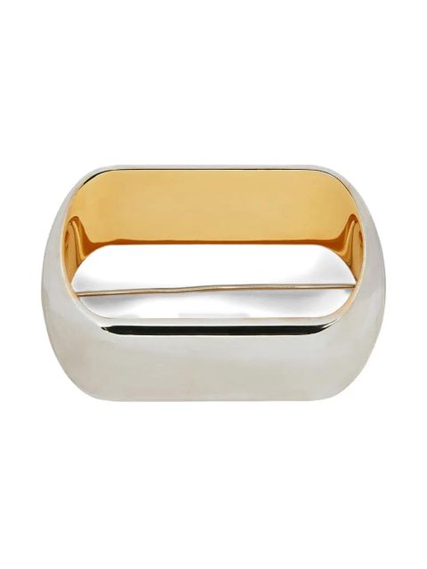 Jil Sander two-tone brooch - Silver - zdjęcie produktu nr 1