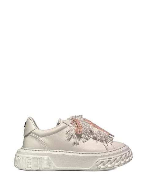Casadei fringe platform sneakers - White - zdjęcie produktu nr 1