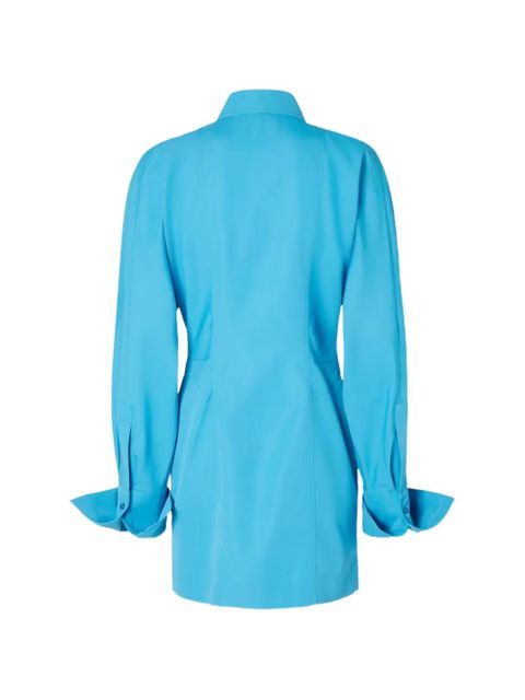 FENDI buttoned collared dress - Blue