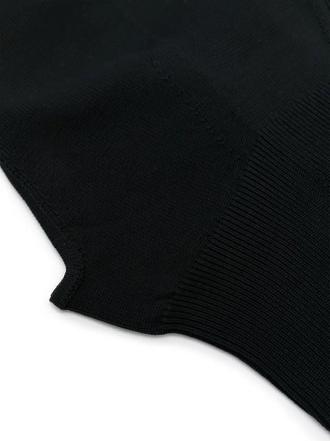 Jil Sander ribbed-knit pull-on balaclava - Black - zdjęcie produktu nr 2