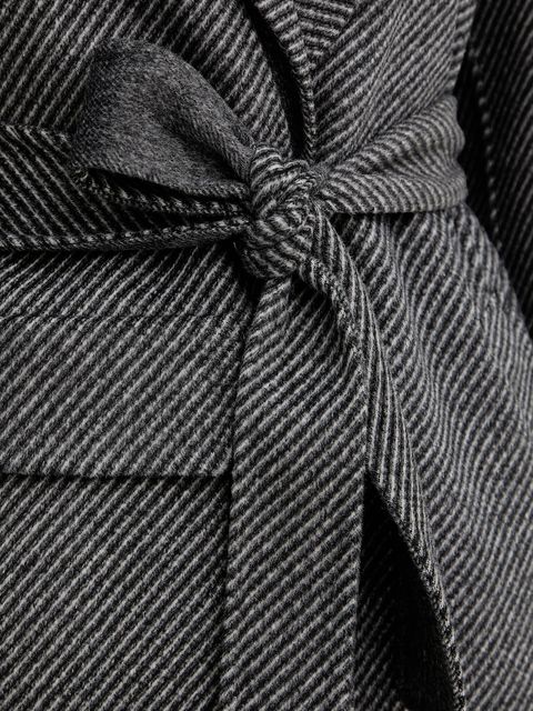 Armani Exchange płaszcz z dodatkiem wełny kolor szary XW000692 AF16201