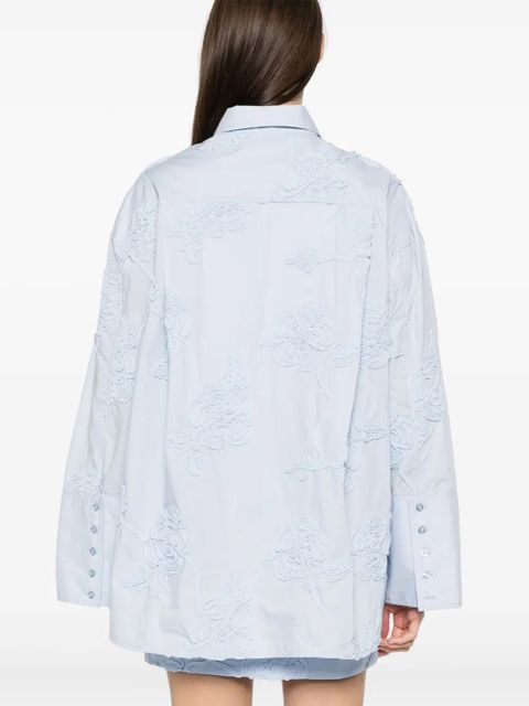 ROTATE BIRGER CHRISTENSEN flower shirt - Blue - zdjęcie produktu nr 2