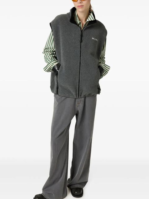 Miu Miu fleece sweatshirt - Grey - zdjęcie produktu nr 2