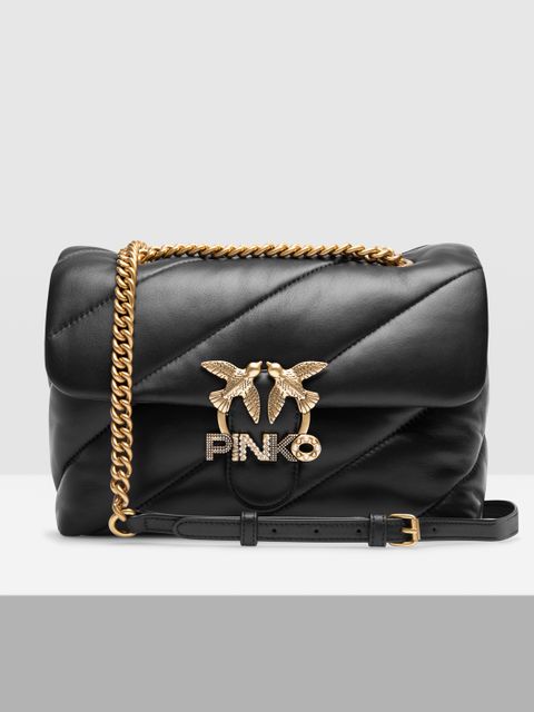 PINKO - Czarna torebka Love Classic Puff Maxy