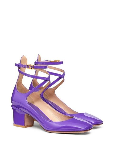 Valentino Garavani Tan-Go 70mm patent leather pumps - Purple - zdjęcie produktu nr 2