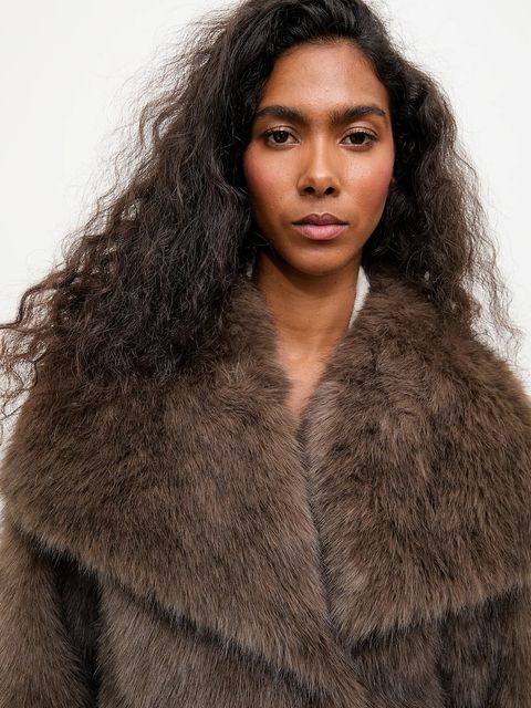 Answear.LAB kurtka kolor brązowy przejściowa