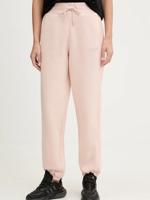 Guess spodnie dresowe AELIA damskie kolor pomarańczowy gładkie V5BB10 KB681 - zdjęcie produktu nr 1