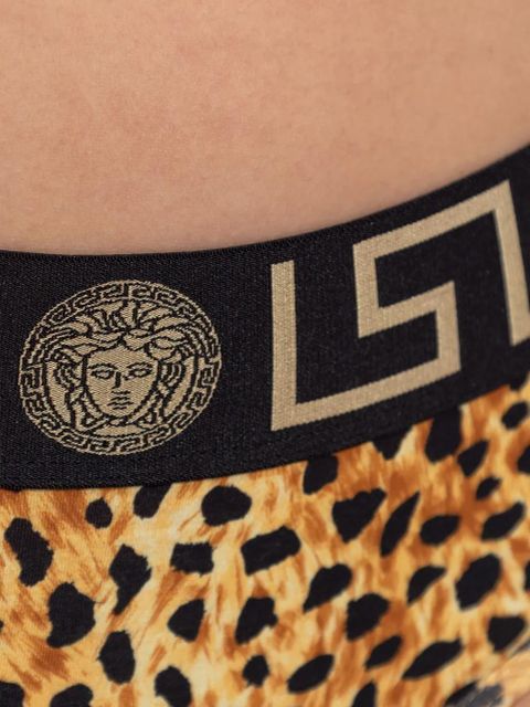 Versace Cheetah-print briefs - Yellow