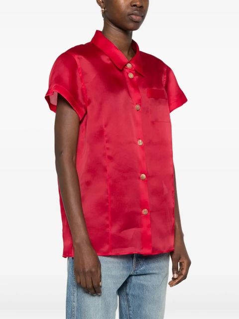 KHAITE Keefe blouse - Red
