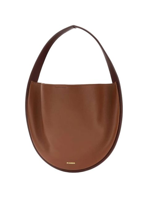 Jil Sander Pivot leather tote bag - Neutrals