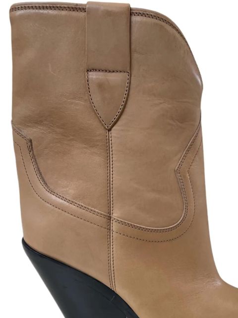 ISABEL MARANT 90mm leather boots - Neutrals - zdjęcie produktu nr 2