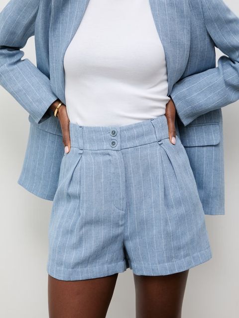 Answear.LAB szorty damskie z dodatkiem lnu - zdjęcie produktu nr 1