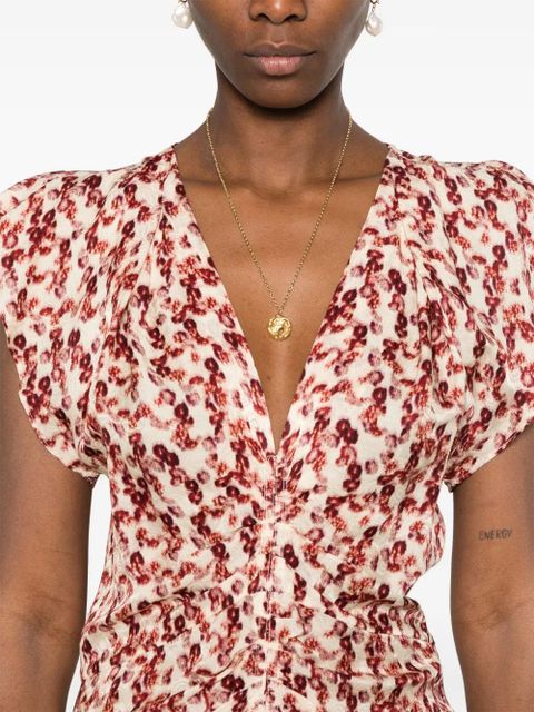 ISABEL MARANT Lyndsay midi dress - Neutrals