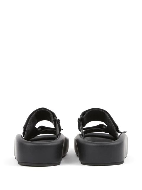 MM6 Maison Margiela Webbing leather sandals - Black