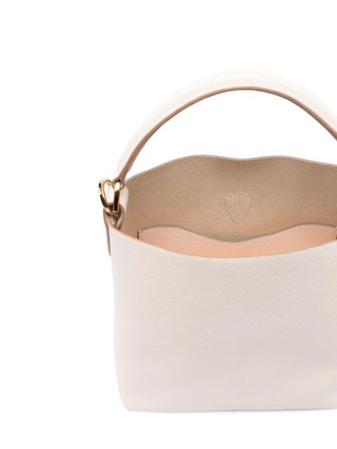 Tod's mini T Timeless leather bucket bag - Neutrals