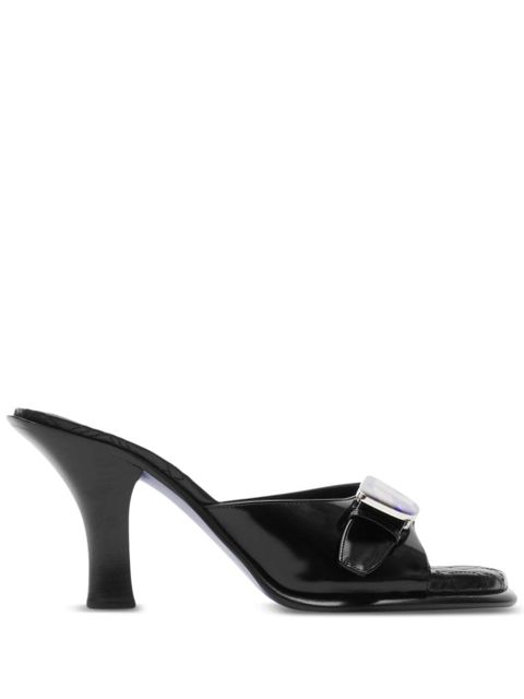 Burberry Bay leather sandals - Black - zdjęcie produktu nr 1