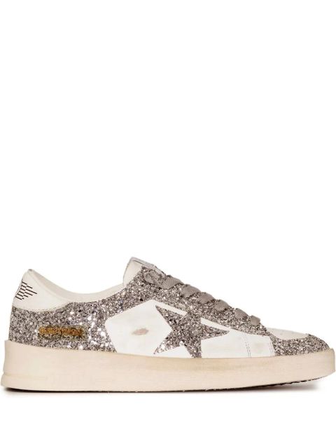 Golden Goose star-patch lace-up sneakers - White - zdjęcie produktu nr 1