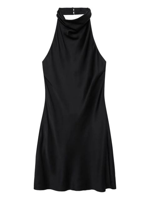 ANINE BING Eliana halterneck silk mini dress - Black - zdjęcie produktu nr 1
