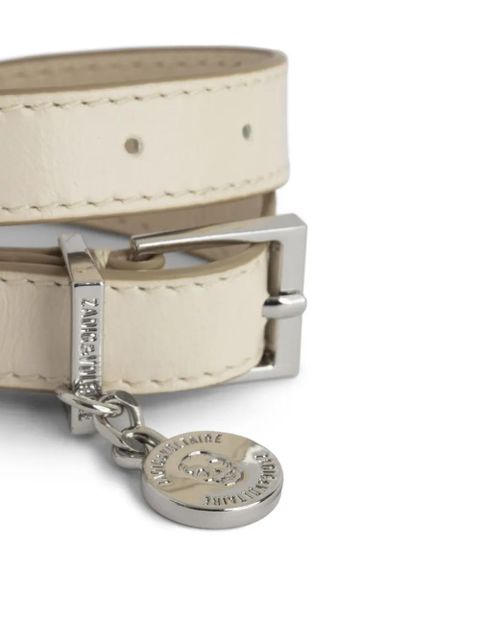 Zadig&Voltaire Sunny double leather bracelet - Neutrals