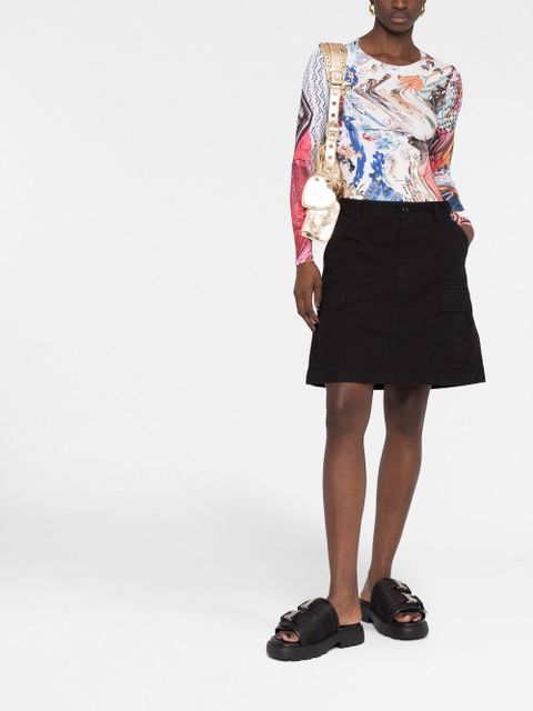 Balenciaga cargo A-line skirt - Black - zdjęcie produktu nr 2