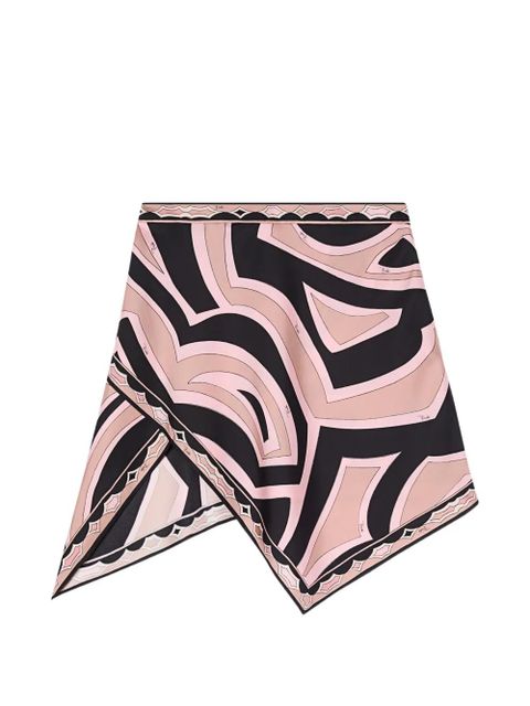 PUCCI Labirinto print silk scarf skirt - Black - zdjęcie produktu nr 1
