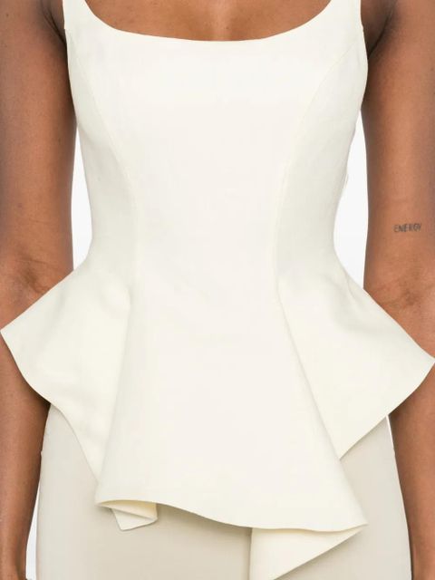 KHAITE peplum top - Neutrals