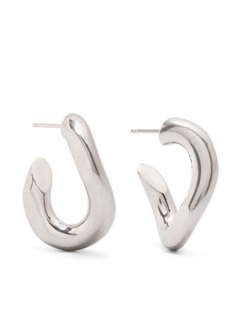 ISABEL MARANT Links sculpted-hoop earrings - Silver - zdjęcie produktu nr 1