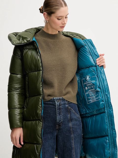 Save The Duck kurtka ISABEL kolor zielony przejściowa D45510W.LOVE21