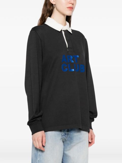 JW Anderson Art Club polo top - Black