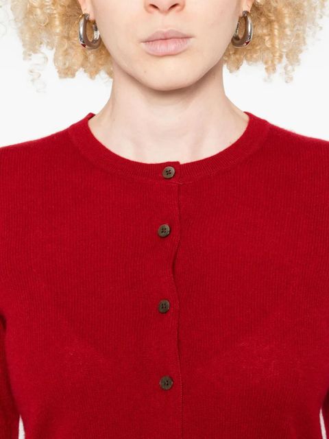 Guest In Residence long-sleeve button cardigan - Red