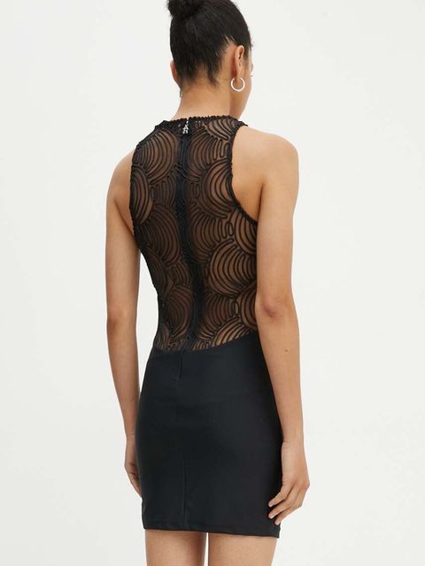 Rotate sukienka Stretchy Mini Dress kolor czarny mini dopasowana 112913100