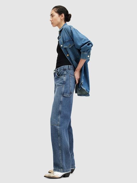 AllSaints jeansy MIA CARPENTER damskie high waist