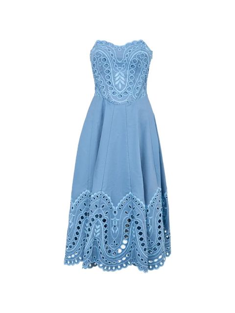 Charo Ruiz Ibiza Marlin eyelet midi dress - Blue - zdjęcie produktu nr 1
