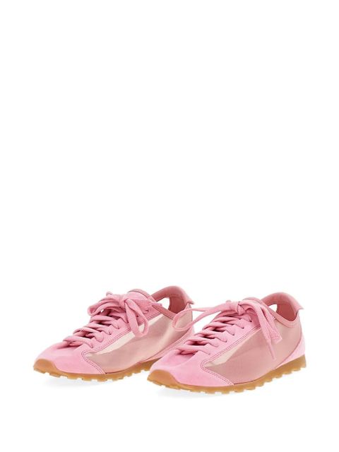 Jacquemus TheTennis mesh-panelled suede sneakers - White - zdjęcie produktu nr 2