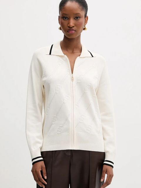 Liu Jo kardigan damski kolor beżowy lekki TF5032.MS63L - zdjęcie produktu nr 1