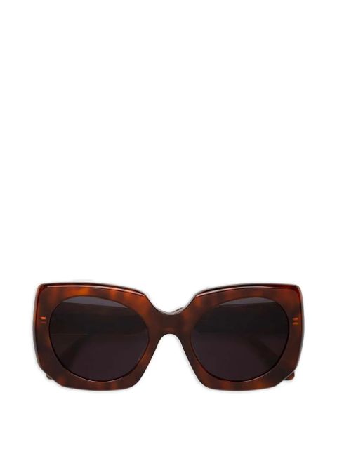 Marni Eyewear havana geometric sunglasses - Brown - zdjęcie produktu nr 1