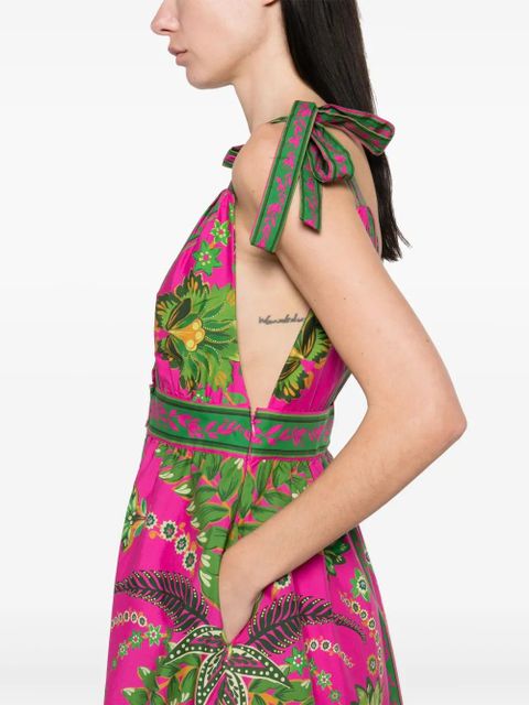 FARM Rio Ana Tapestry midi dress - Pink