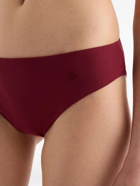Jil Sander jersey embroidered monogram bikini bottom
