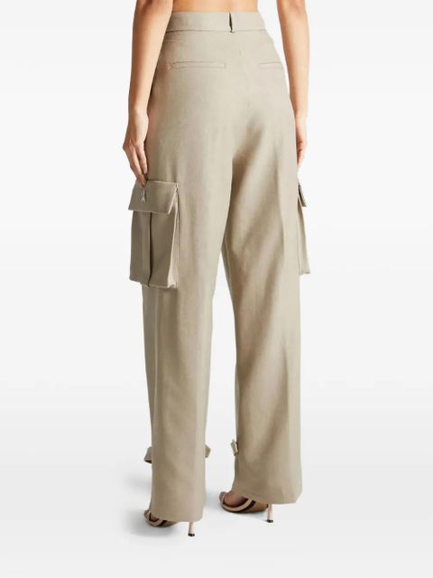 Manière De Voir pleated cargo trousers - Neutrals