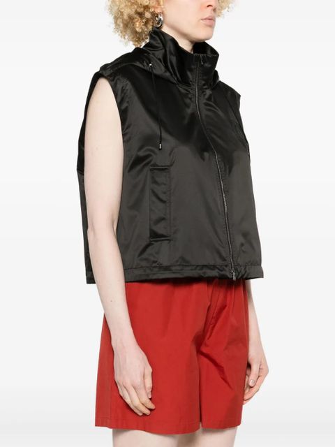FENDI satin gilet - Black